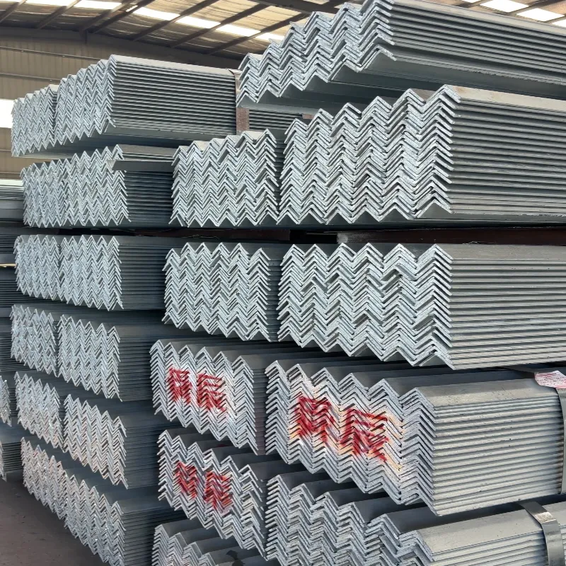 Construction steel angle bar for structural support
