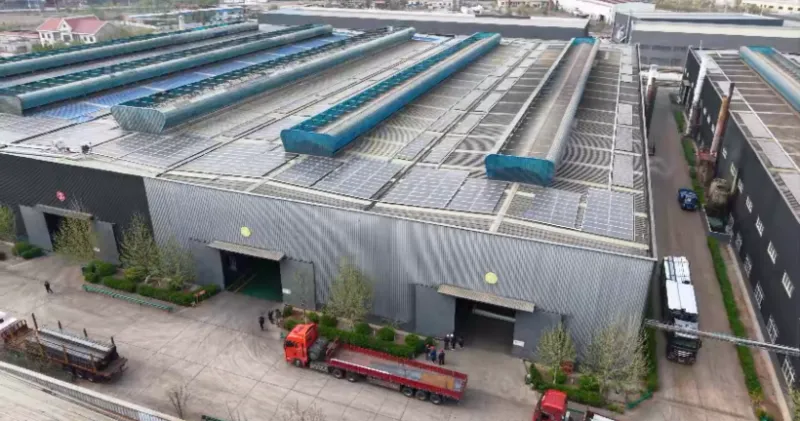 10,000 square meter raw material central warehouse for hot rolled round steel bars